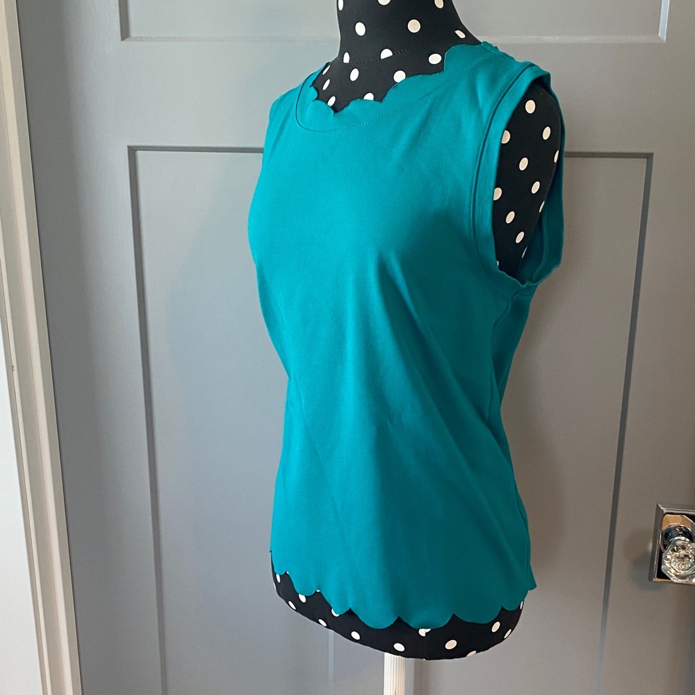 Everleigh Turquoise Sleeveless Tank Top